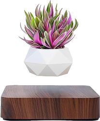 Vaso per bonsai ad aria levitante, vaso per fiori rotante, vaso sospeso a levitazione magnetica, vaso sospeso per piante in vaso, decorazione per la casa e la scrivania, in vasi da fiori e fioriere da