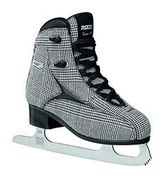 Roces 450557-003 Dames Brits Schaatsen,39 EU,Check Zwart Wit Zilver