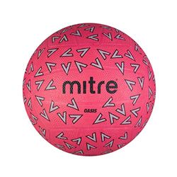 Mitre Unisex Oasis Netball, PINK/GREY/BLACK, 4 UK