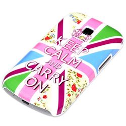 deinPhone Samsung Galaxy S Duos/S Duos 2 HARDCASE skal skal Keep Calm and Carry On Färgglad