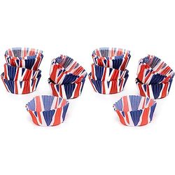 Baker Ross PJ149 Union Jack Cupcake Cases - Pack of 200, Union Jack Party Supplies