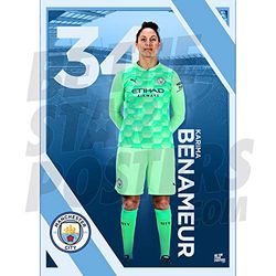 Manchester City FC 2020/21 Karima Benameur A3 Football Poster/ Print/ Wall Art - Officially Licensed Product - Available in Sizes A3 & A2 (A3)