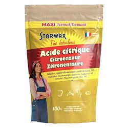STARWAX THE FABULOUS - Acide Citrique 2.5kg - Détartre les appareils ménagers - Enlève le calcaire - Fait briller la salle de bain - 100% d'origine naturelle - Maxi format 2.5kg