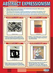 Abstrakt uttryck | konstaffischer | laminerat glansigt papper som mäter 850 mm x 594 mm (A1) | Poster i konstklass | utbildningstabell av Daydream Education