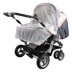 Sunnybaby 10163 Insectenwerend net voor tweelingwagens, kleur: wit