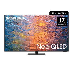 Samsung TV Neo QLED QE65QN95CATXZT, Smart TV 65" Serie QN95C perfetto per il Gaming, Neo QLED 4K UHD, Dolby Atmos, Alexa e Google Assistant integrati, Slate Black, 2023, DVB-T2