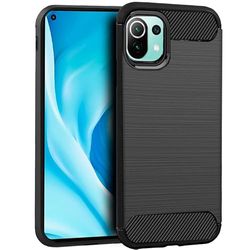 Custodia Cool per Xiaomi Mi 11 Lite/Mi 11 Lite 5G Carbone Nero