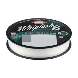 Berkley Coup de fouet8 Whiplash8, Ligne de pêche, Superline, Predator Fishing, Brochet, Perche, Sandre, Truite, Unisexe, Crystal, 0.12mm, 17.5kg, 38lb, 165yd, Cristal