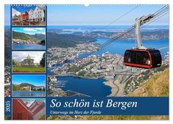 So schön ist Bergen (Wandkalender 2025 DIN A2 quer), CALVENDO Monatskalender: Das Herz der Fjorde