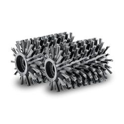 Kärcher Lot de 2 rouleaux de brosse pour PCL 4 - Nettoyage des surfaces en bois et des revêtements en WPC en extérieur (terrasses)
