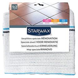 STARWAX - Panno multiuso per tutti i tipi di pavimenti interni - Speciale restauro - Molto assorbente e resistente - Non lascia pelucchi - Concezione francese - Grande formato (50x100cm)