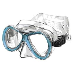 Seac Capri SLT, snorkelmask med maskkropp av allergivänligt siltra och maskspännen med 2 knappar, 2 stora