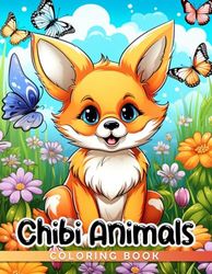 Chibi Animals Coloring Book: Adorable Chibi Animals for Kids to Color and Learn About