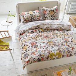 Designers Guild Dekbedovertrek, Brokaat Sepia, 200 x 200 cm, middenbeige