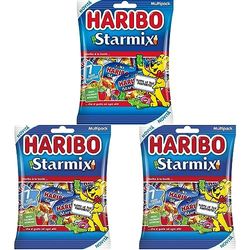 Haribo Starmix Multipack, 7 Mini Bustine da 40gr, Caramelle Gommose, Gusto Frutta, Ideali per una Festa di Compleanno - 280gr (Confezione da 3)