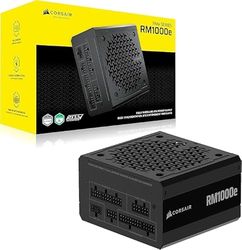CORSAIR RM1000e (2025) Alimentatore ATX completamente modulare a basso rumore con cavo 12V-2x6 - Conforme ATX 3.1 e PCIe 5.1, efficienza Cybenetics Gold, condensatori classificati 105 ° C, modalità
