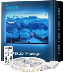 Govee - RGB Bluetooth LED Backlight for 46â€ - 60â€ TVs, Black