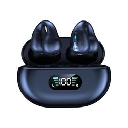 PRENDELUZ Black Bone Conduction Open Ear Bluetooth Headphones