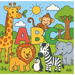 ABC Tier-Malbuch