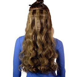 Hair2Heart Extension à Clipser Bouclées Synthétiques Postiche 6-13 Mélange de Cognac 60 cm