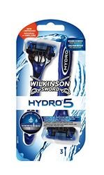 Wilkinson Hydro 5 - Rasoio da barba, confezione da 3 pezzi