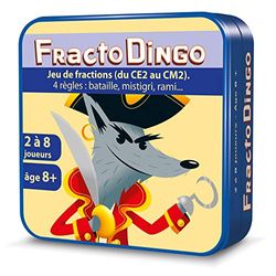 Asmodee Fractodingo CE2-CM2-Juego de Mesa, Juego de Cartas Educativo, a Partir de 8 años, de 2 a 8 Jugadores, de 10 a 15 Minutos, Color Negro (Aritma CGFRAC01)