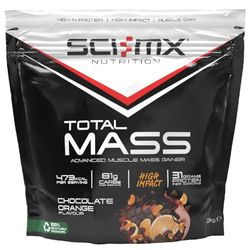 SCI-MX Total Mass - Advanced Muscle Mass Gainer Protein Powder - Muscle Growth & Weight Gain - Chocolate Orange • 32g Protein + 473 Calories per Serving • 2kg