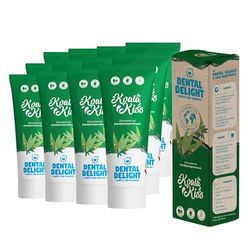 Dental Delight Pasta do zębów – wegańska pasta do zębów o smaku – budowa dziąseł – mus Tooth Mousse – pasta do zębów (eukaliptus, 75 ml (12 szt.)
