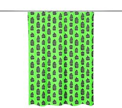 Bonamaison Digitally Printed Shower Curtain, 1 Piece 150x200 Cm - Designed And Manufactured in Turkey