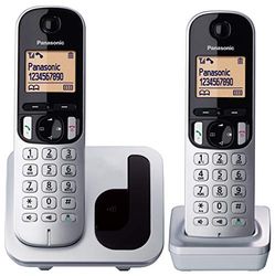 TELÃ‰FONO INALÃMBRICO DECT PANASONIC KX-TGC212PL - PACK DÃšO - IDENTIFICACIÃ“N LLAMADAS - AGENDA COMPARTIDA - PANTALLA 4.1CM