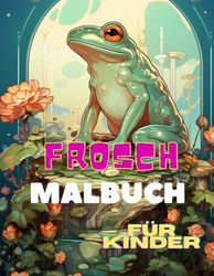 FROSCH MALBUCH FÜR KINDER: Ein Malbuch für kleine Kinder voller Froschzeichnungen zum Ausmalen. Lustiges Geschenk für Jungen und Mädchen, die Frösche ... Vorschulkinder und Kindergartenkinder).