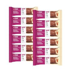MaxiNutrition Creamy Core Protein Bar - Snack - Fat-Free, Low in Sugar - 15g Protein - Peanut Caramel, 182 kcal per Serving, 12 x 45g