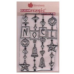 Woodware FRS662 Clear Magic Noel Dangles natalizio, colore: Trasparente