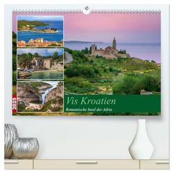 Vis Kroatien - Romantische Insel der Adria (hochwertiger Premium Wandkalender 2025 DIN A2 quer), Kunstdruck in Hochglanz: So wie die Adria früher einmal war - die romantische Insel Vis in Kroatien.