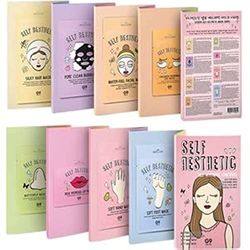 G9Skin Self Aesthetic Magazine Pack de máscaras de cuidado dos pés à cabeça - 106 ml