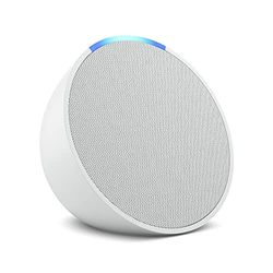 Echo Pop | Altoparlante Bluetooth intelligente con Alexa, compatto e dal suono potente | Bianco ghiaccio