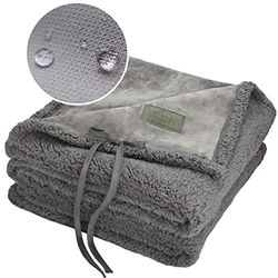 KaraLuna Coperta impermeabile per cani, 150 x 160 cm, lavabile, per viaggi, auto, divano o divano, coperta per cani, coperta per cani