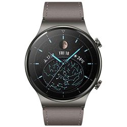 HUAWEI WATCH GT 2 Pro smart klocka, 1,39 tums pekskärm AMOLED-pekare, 2 veckors batteritid, GPS och GLONASS, SpO2, mer än 100 träningslägen, samtal via bluetooth, grå