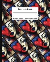 Artistic Elegant Beauty 21: Exercise Book with Classy Artistic Exotic Woman on cover - (19.05 x 23.5 cm, 160 pages, College Ruled)