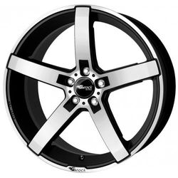 Brock B35 7,5 x 17 et 38 girobulloni 5 x 115 Hub centraggio 70.2 580071217, Black-Matt front-polished