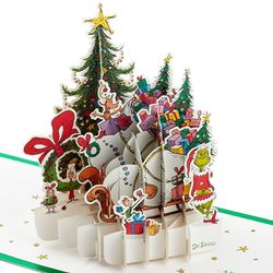 Hallmark Paper Wonder Kerstkaart - Dr Seuss's The Grinch Stole Design, 25575519, meerkleurig