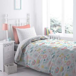 Catherine Lansfield Nordic + Pillowcase 90 cm 100% Cotton, Multicoloured, 160 x 220 + 50 x 110 cm, 2