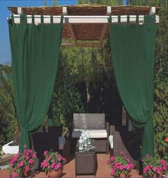 Megashopitalia Luifel voor paviljoen, pergola veranda, waterdicht, vuilafstotend, harsgecoat, waterafstotend, 140 x 270 cm (groen)
