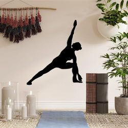 Accesorio de pared de metal decorativo negro elegante, 47 x 55 cm, 100% metal, 1,5 mm de grosor, perfecto para decoración moderna del hogar y arte de pared único