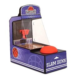 Retro Mini Arcade Basketball Game, Desktop Arcade Machine, Portable Tabletop Basketball Game with Score Counter, Basketball Hoop, Great Gifts for Men, Birthday Presents for Him - ThumbsUp!