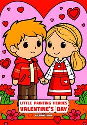 Little Painting Heroes - Valentine's Day - Coloring Book
