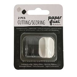 Paperfuel Lame de Découpe et de Marquage, pour la Fabrication de Cartes, Le Scrapbooking et Autres Loisirs de Papier, Black/White