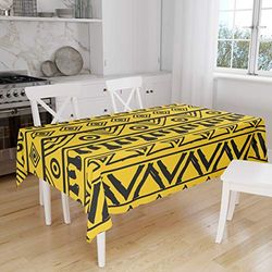 Bonamaison Le Jardin du Lin Kitchen Decoration, Tablecloth, 140 cm x 160 cm, Designed and Manufactured in Turkey