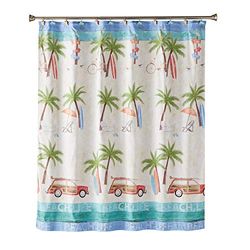 SKL Home by Saturday Knight Ltd. Paradise Beach Fabric Shower Curtain, Multicolored