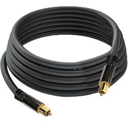 Glowster Toslink Audiokabel (Stereo Dolby Digital Normal, DTS, Toslink-stekker naar Toslink-stekker, zwart, 3 m)